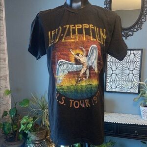 Led Zeppelin Black Tour Graphic Tee